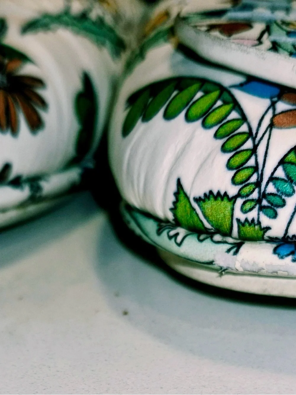 Tory Burch White Floral Ballet Flats size 6.5